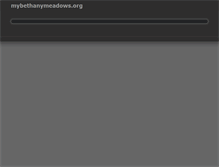 Tablet Screenshot of mybethanymeadows.org